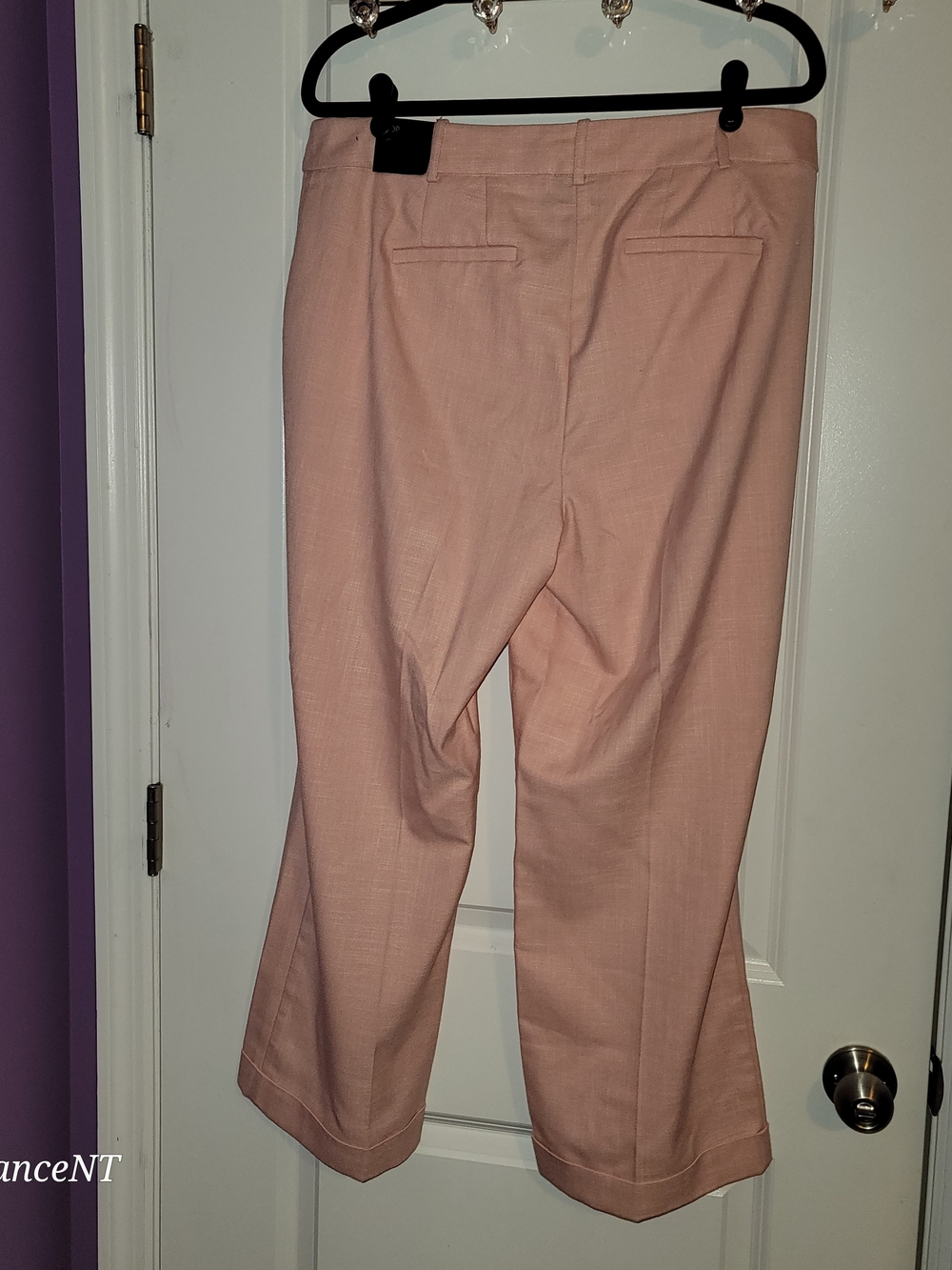 Lane Bryant Blush Pink Cropped Dress Pants Sz: 16R NWT - Picture 4 of 5